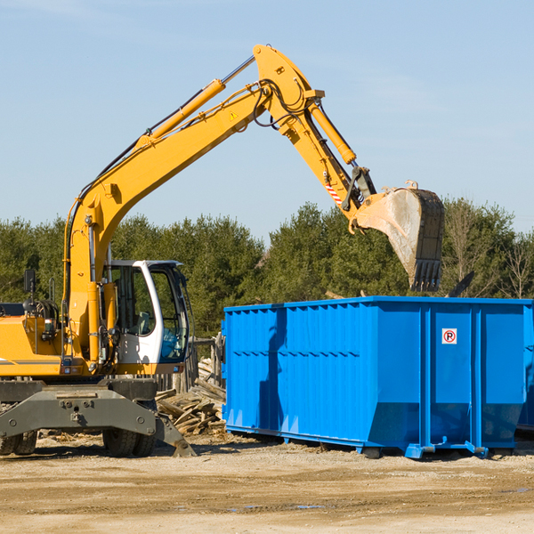 can i choose the location where the residential dumpster will be placed in Bridgman MI